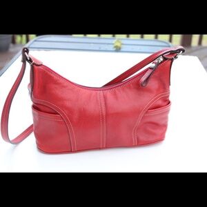 Fossil leather cross body bag